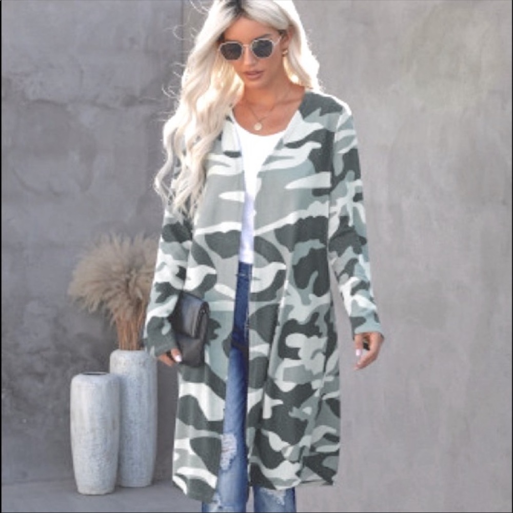 ‼️SALE‼️ Camo Open Duster/Cardiagan